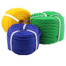 plastic 3 strands HDPE polypropylene twisted rope 4 strands PP danline twisted rope  PE monofilament twisted rope